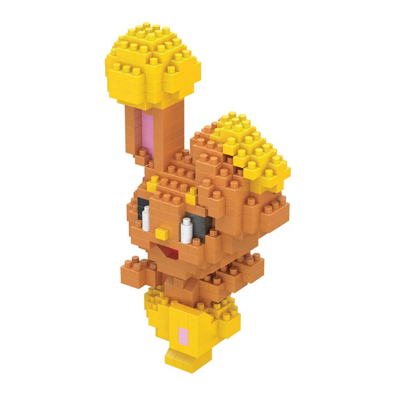 Bloques de construcción de Pokémon, mini ladrillos de construcción micro deformables pequeños, nano juguete, pikachu, Charmander, Togepi, niños, niños, juego