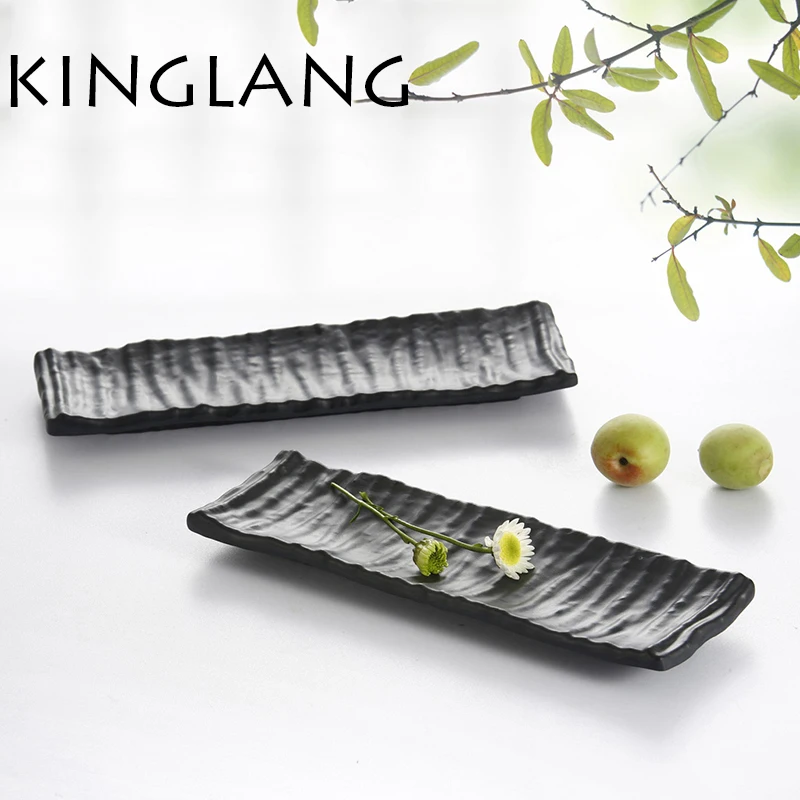 Tableware quality sushi plate melamine plastic tableware cabob SASHIMI saury salmon HOTPOT long plate