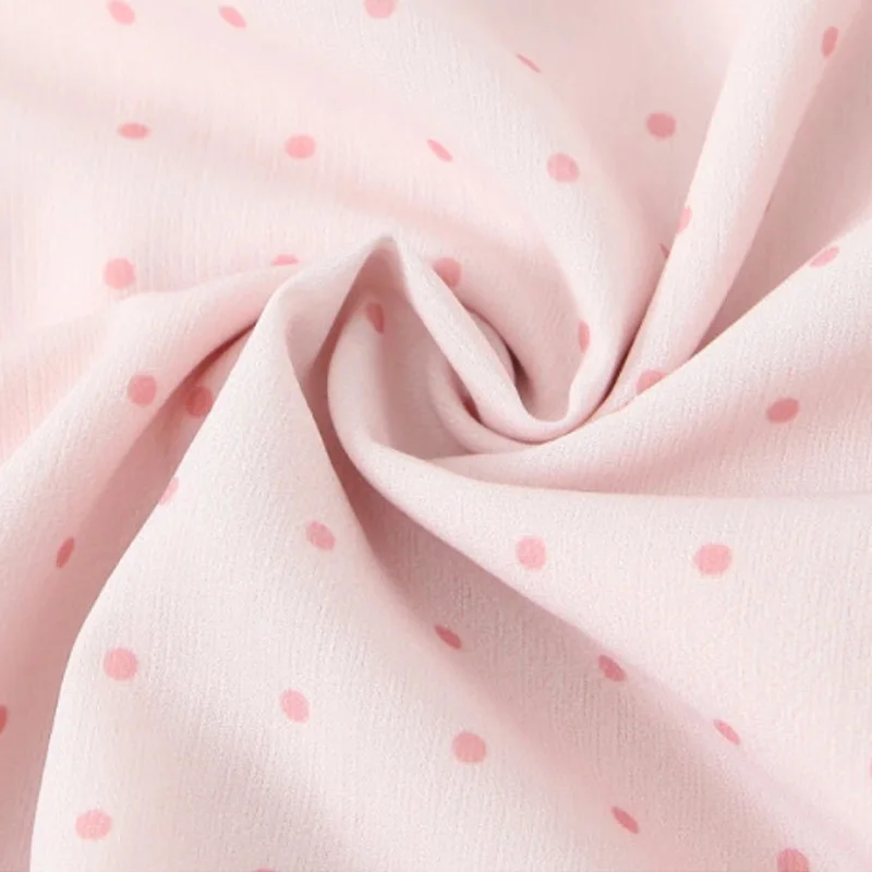 Plus Size Women's Long Cake Skirts Casual Premium Lotus Pink Dot Ruffled High Waist Summer 2025