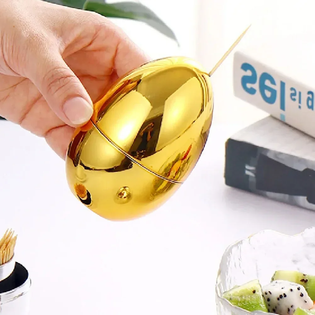 Kitchen Food Storage Jars Creative Egg-shaped Toothpick Jar Storage Box Decoration Toothpick Box Household Cute Jar