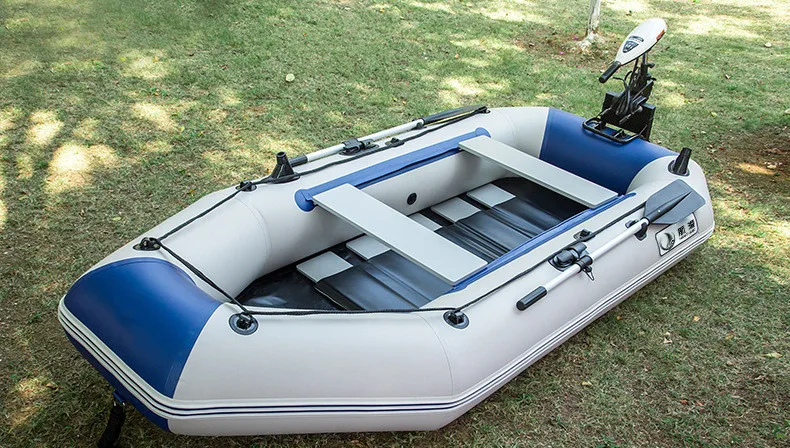 High quality PVC canoe 330cm 5 person Rowing Boats Inflatable Fishing Kayak with accessories