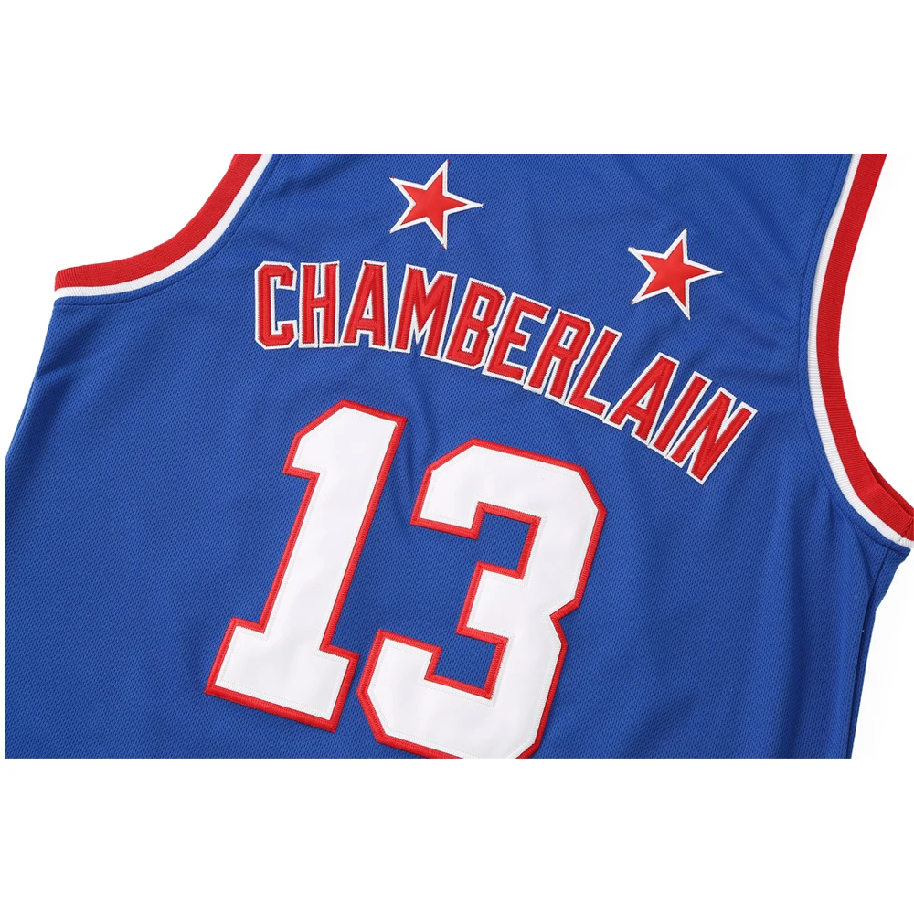 Basketball Jerseys HARLEM GLOBETROTTERS 13 CHAMBERLAIN Sewing Embroidery