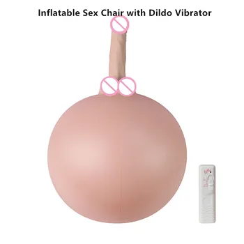 Inflatable Sex Chair with Dildo Vibrator For Women Masturbation Sexual Position Seat Sex Furniture Artificial Penis Adult Toys 1