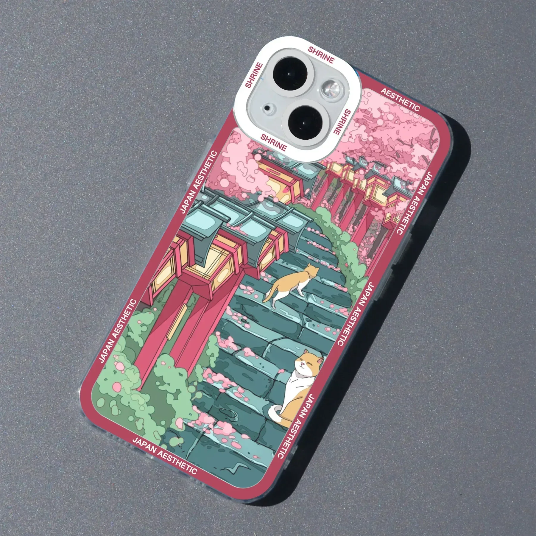 Japan Anime Scenery Aesthetic Landscape Clear Phone Case