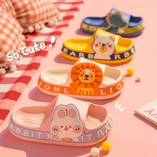 

Children's Slippers 2022 Summer New Girls Cute Rabbit Home Non-slip Slippers Bath Bathroom Baby Boy Home Sandals Kids Slippers