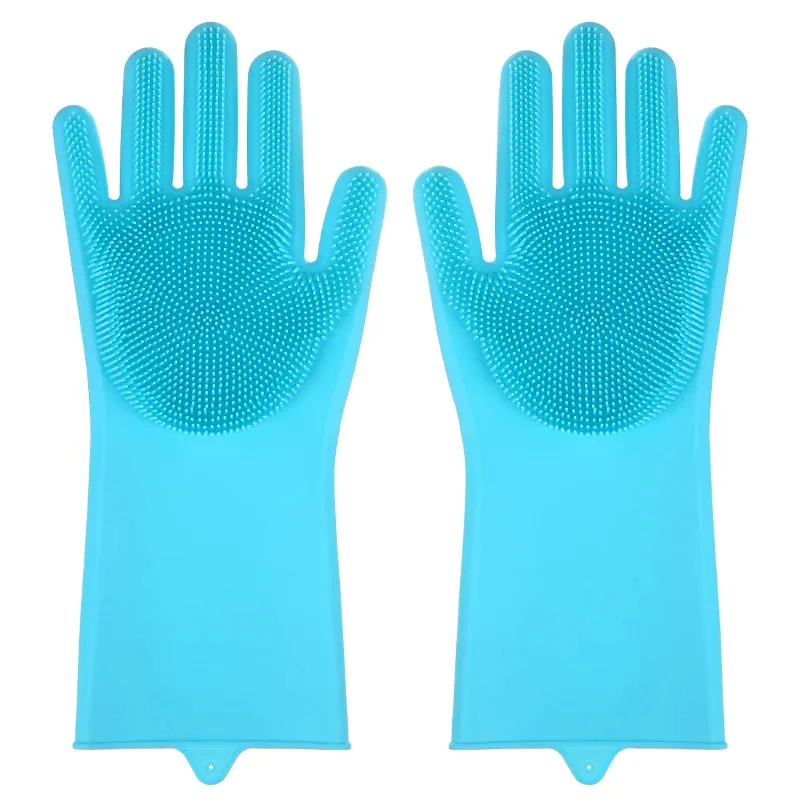 Pet Grooming Gloves Bathroom Dog Cats Bath Brush Massage Gloves Soft Rubber Comb for Cats Shower Cleaning
