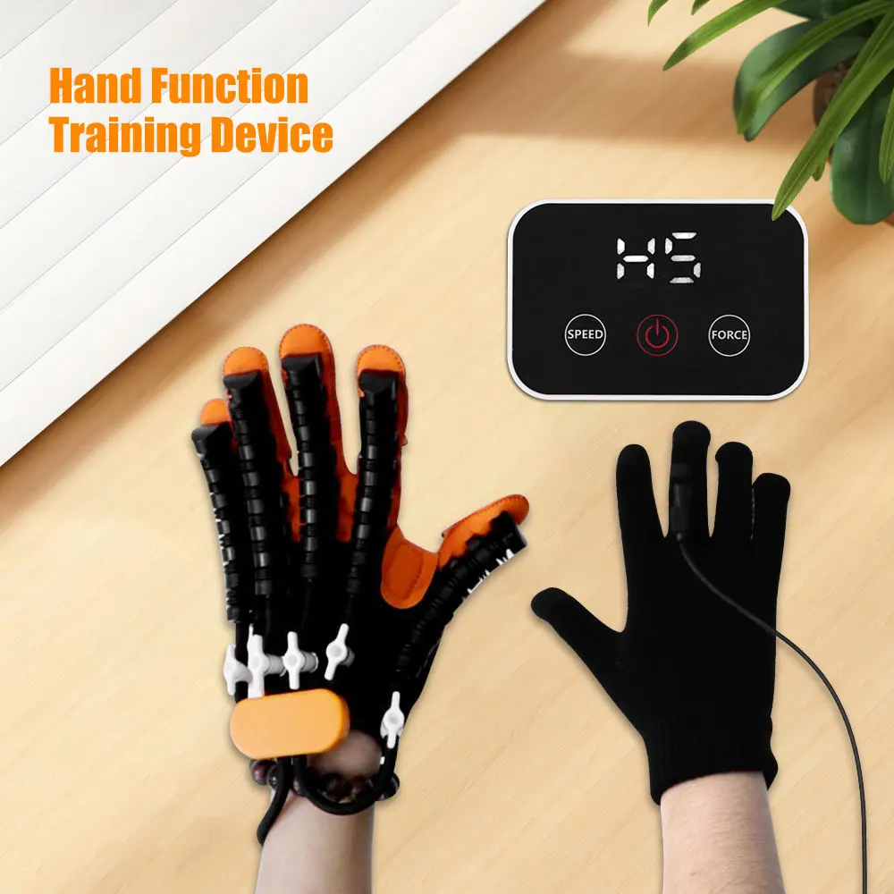 Finger Trainer Protable Rehabilitation Robot Gloves Stroke Hemiplegia Cerebral Infarction Training Device Finger Exerciser Hand Function Recove
