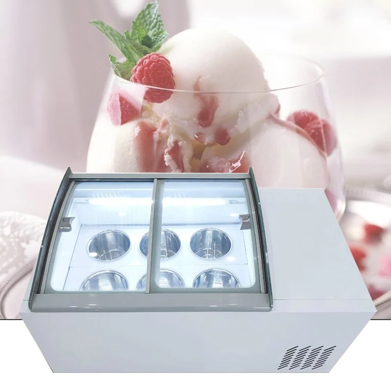 

Professional Supplier Popsicle Freezer Showcase Italian Ice Cream Gelato Display Refrigeration Counter