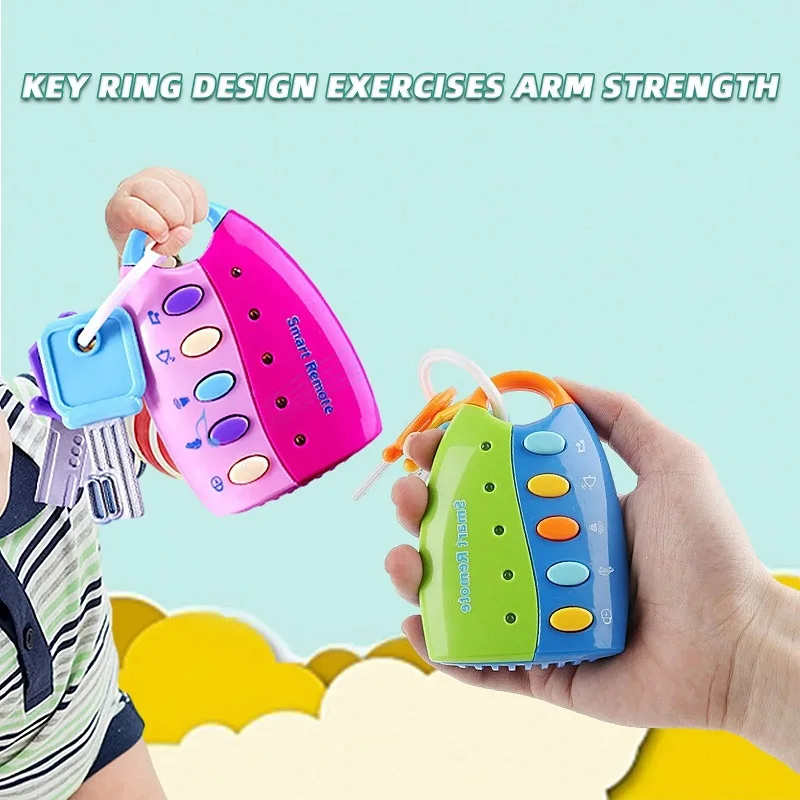 Baby Toy Musical Car Key Vocal Smart Remote Car Voices Pretend Play Educational Toys For Children Baby Music Toys 6