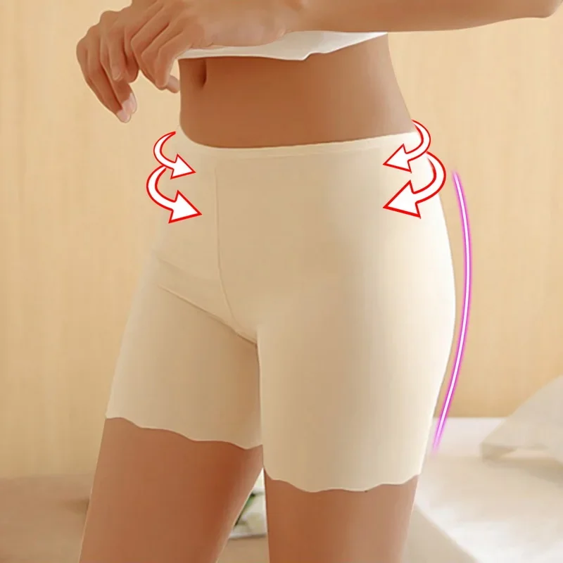 

Women Female Seamless Lycra Women Shorts Under The Skirt Panties Boxer Briefs Underwear Safety Short Pants Knickers Boyshort