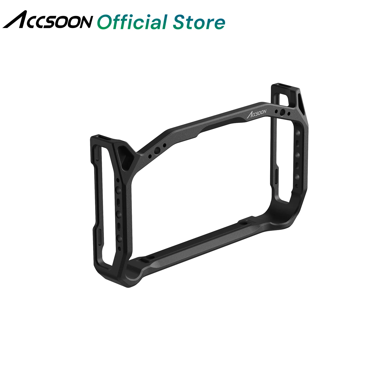 Accsoonモニターケージ（サンフード付き）、アルミ合金保護カバー 