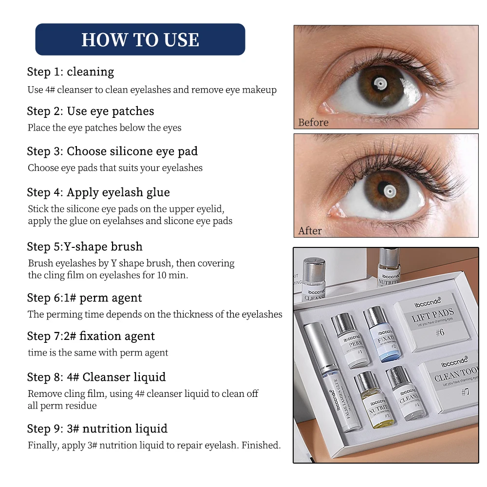 Lash Lift Kit Lamination Eyelash Perming Beauty Salon Home Use Eye Lash Curling Lift Pad Tools