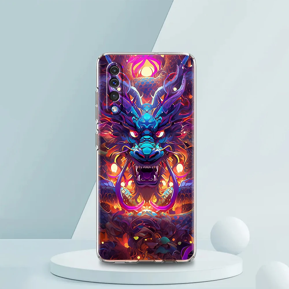 Dazzling Dragon Transparent Soft TPU Phone Case