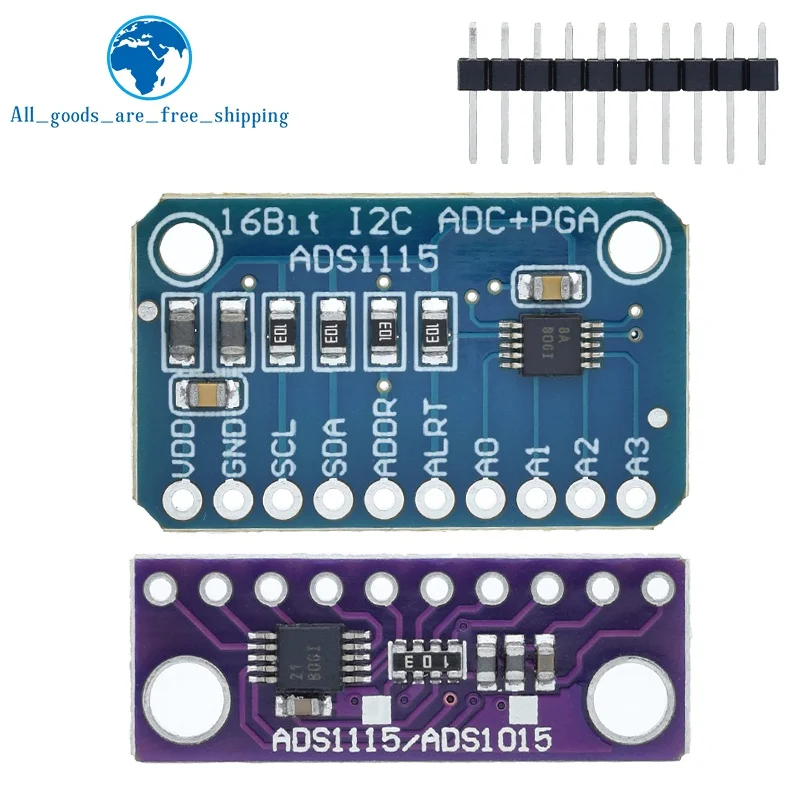 16Bit I2C ADS1115 Módulo ADC 4 Canales + Amplificador De