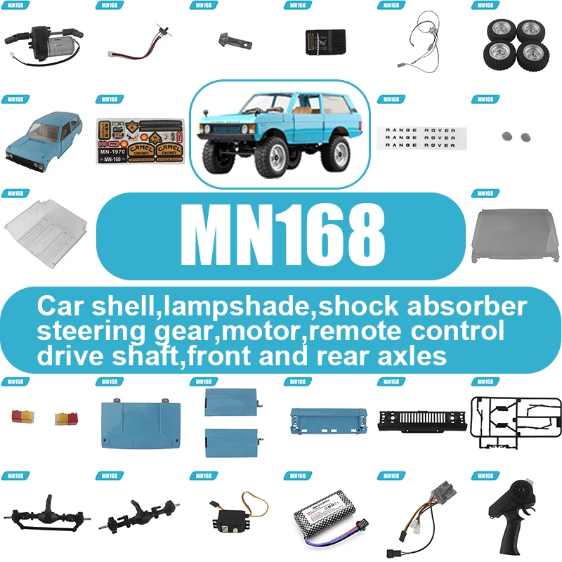 MN MN168 Original RC Car Parts Housing Front and Rear Bridge Electric ...