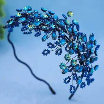 Fasce per capelli con perline fatte a mano vintage barocche per le donne Accessori per capelli da sposa per sposa Fasce per capelli Regalo per feste
