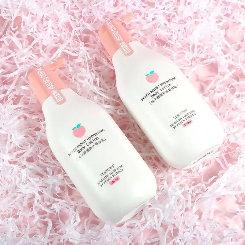 Peach Body Lotion Milk For Women Anti-Wrinkle Anti Dry Whitening Cream Care Skin Repair Bleaching Moisturizing Brightening 300ml 5