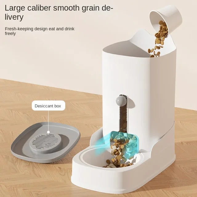 Cat and Dog Feeder Pet Water Dispenser Cat Food Bowl Large Capacity Feeder Water Dispenser for Small Puppy Kitten Pet Supplies 4