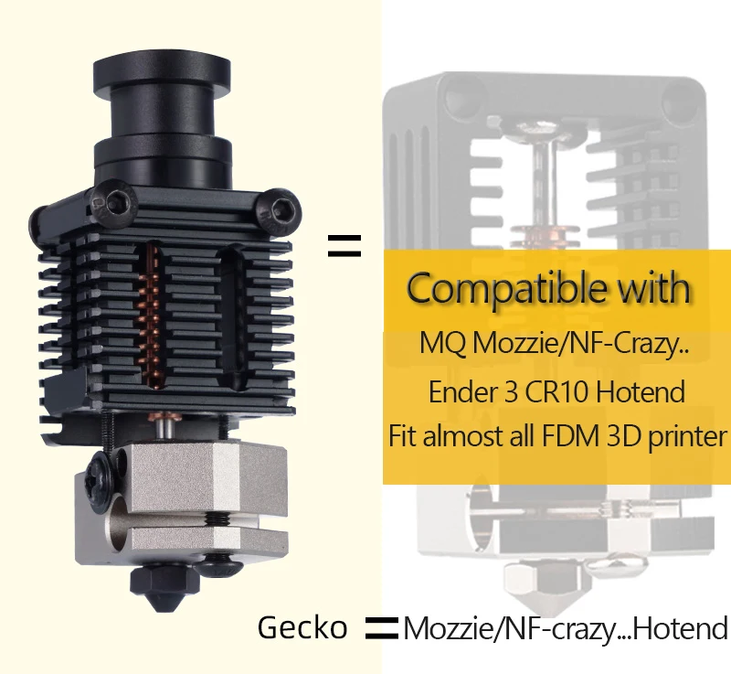 Ganzmetall verrückt hotend mq mozzie hohe Temperatur bis zu 500 ℃ Standard-Hi-Flow-Druck für moskito hotend 3D-Drucker fff/fdm ender 3 cr10 – Detail 4