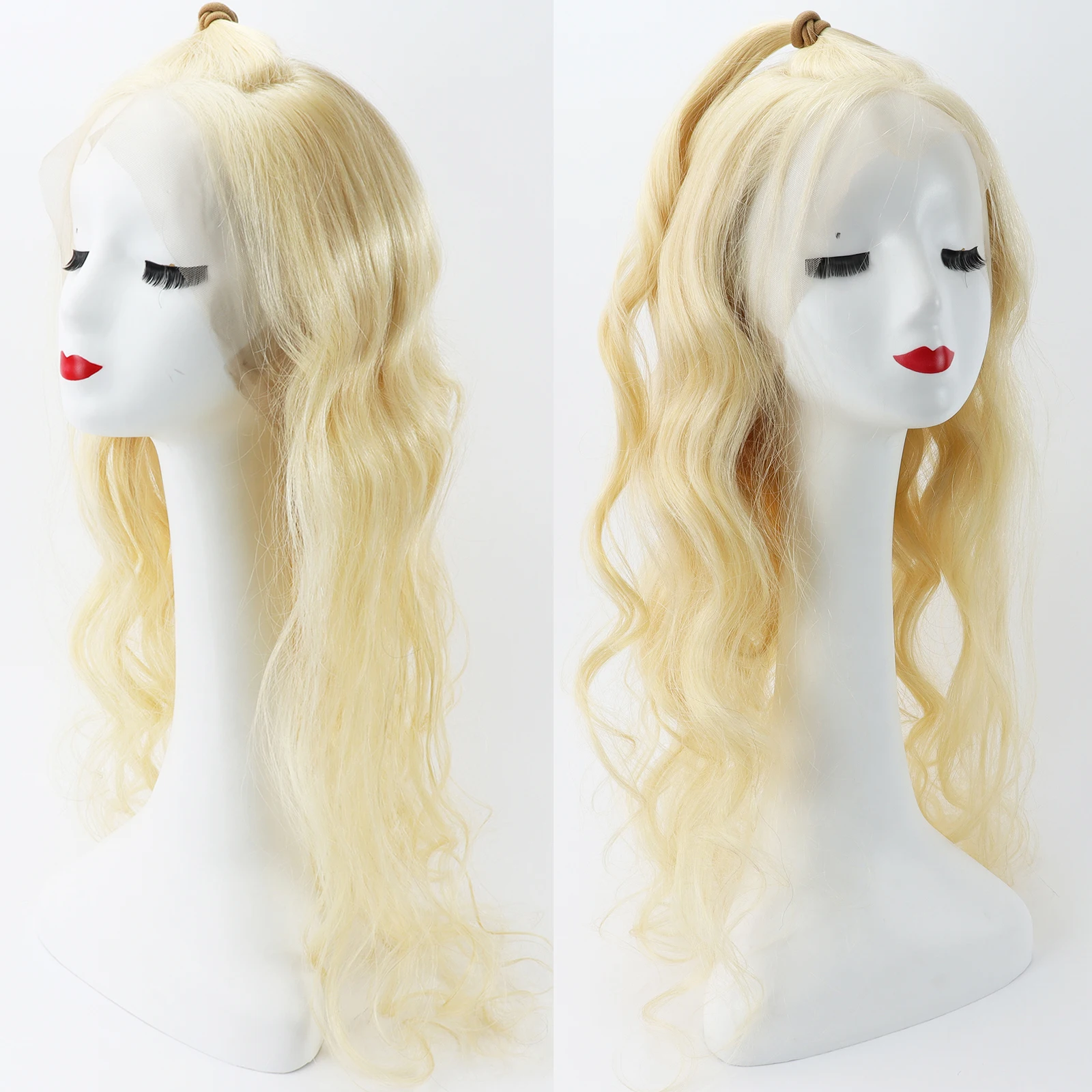 613 Body Wave Full Lace Wig for Women Real Brazilian Remy Human Hair Wig Invisible Lace Bleached Knots Pre Plucked Natural Scalp
