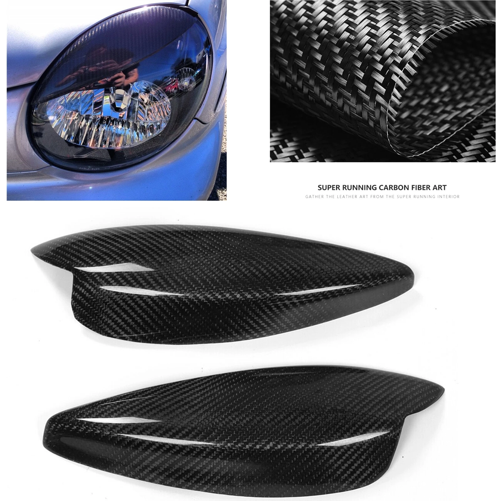 

Передняя фара из углеродного волокна для Subaru Impreza 7 WRX7 2002-2003