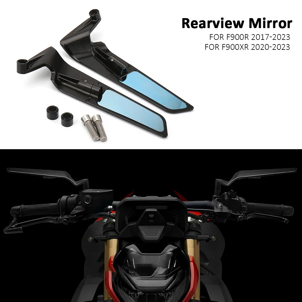 

For BMW F900R Mirrors 2017-2023 F900XR 2020-2023 F900 R X Stealth View Mirrors Motorcycle Adjustable Sports Winglets Mirror