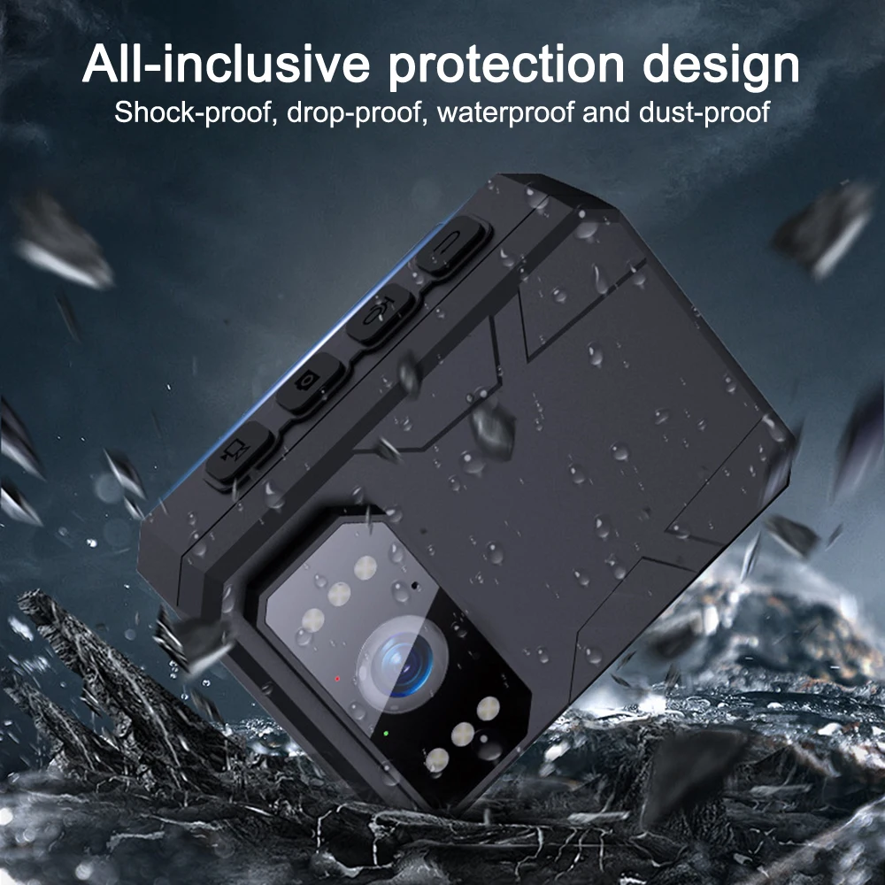 Mini Body Camera Full HD 4K Body Camera Portable Night Vision Video Recorder Police Camera Law Enforcement Recorder DV BodyCam