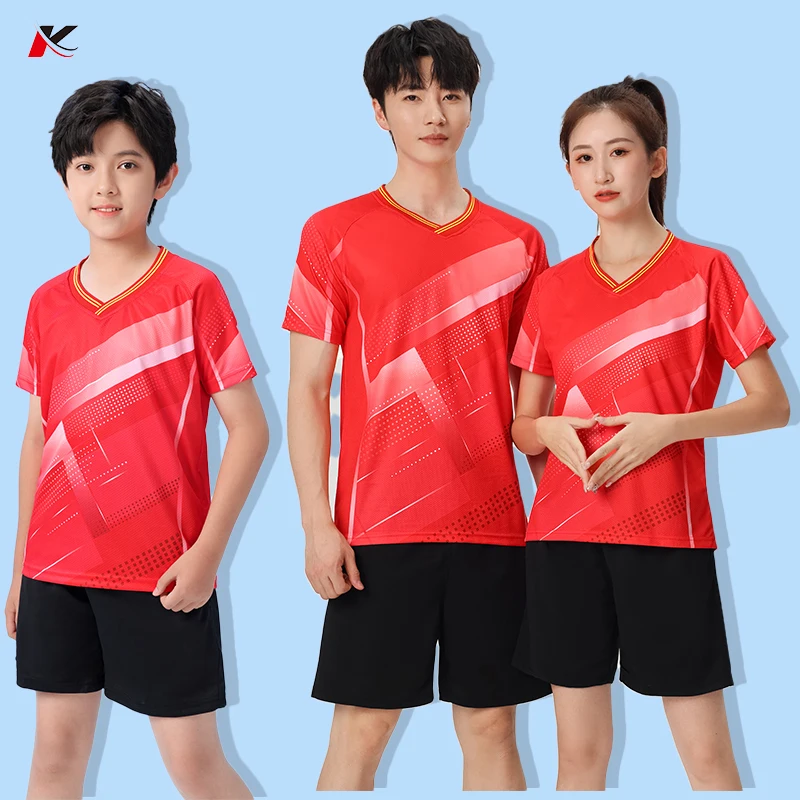Summer Quick Dry Sports T-Shirts Outdoor Fitness Tracksuits Men's T Shirts Badminton Tennis Short Sleeve Training Clothing GJ276