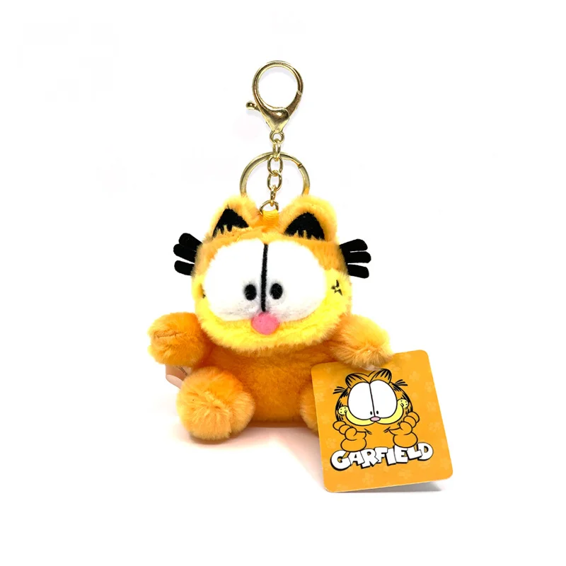 Anime Plush Doll Kawaii Anime Cartoon Garfield Plush Toys Doll Keychain Backpack Pendant Decoration Kids Gifts