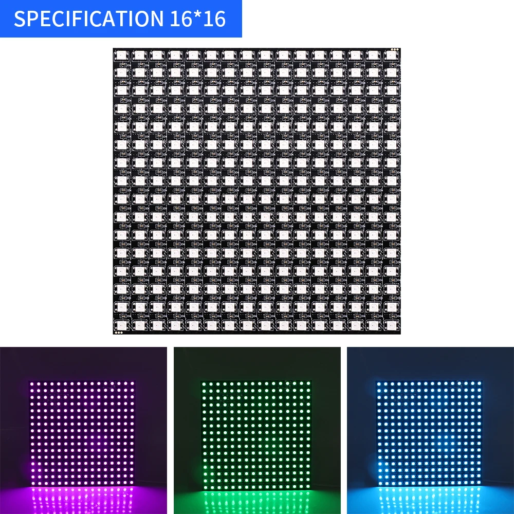 WS2812B RGB LED ring Panel 8 24 45 Pixels Flexibler Runden Panel