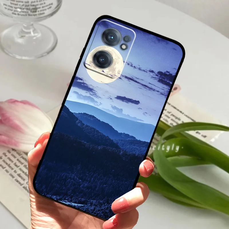 Animal Cartoon Painted Soft Silicone Phone Case - Black Coque