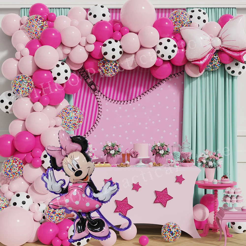 

106 шт., декоративные воздушные шары «Минни Маус»