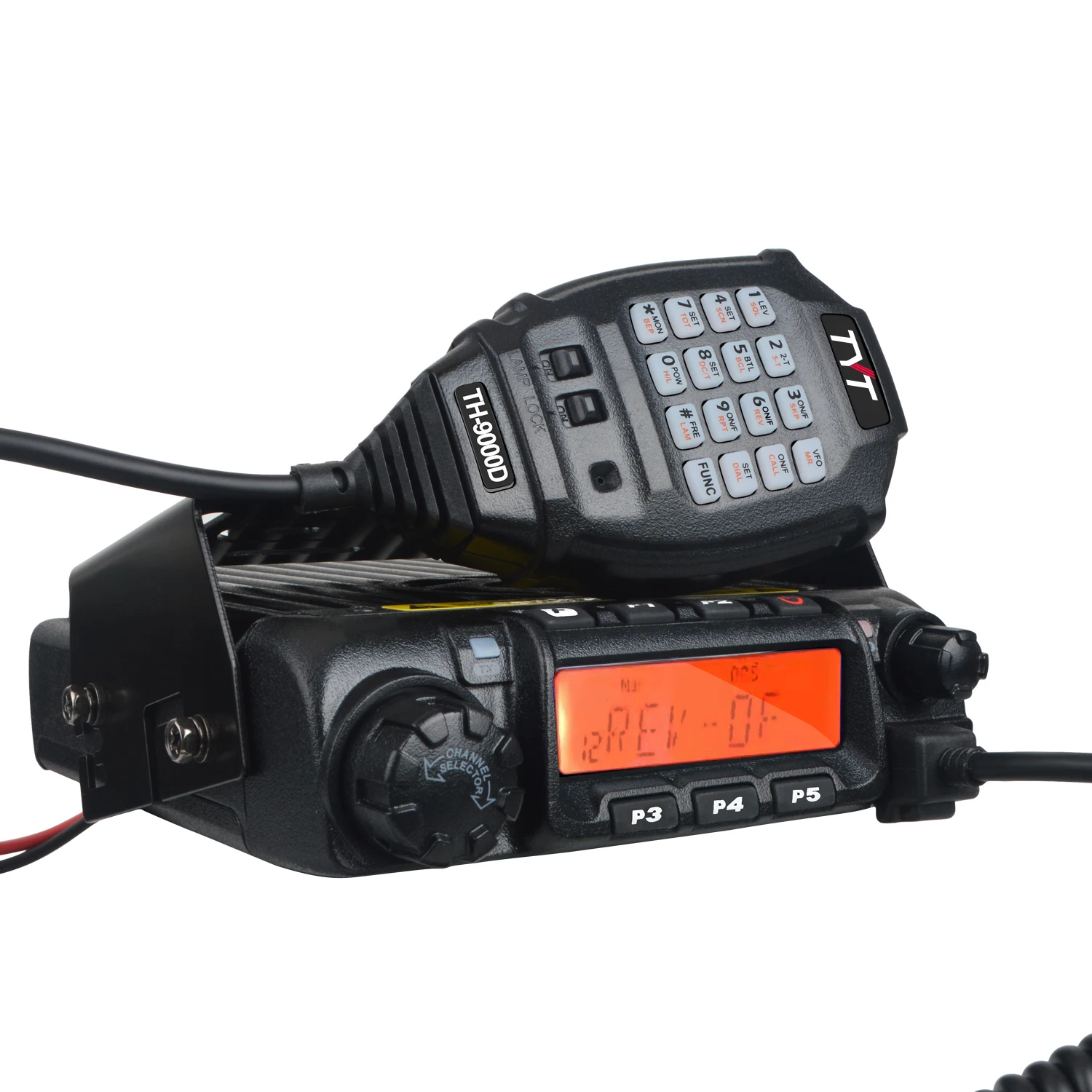 

TYT Walkie Talkie TH-9000D 66-88MHz 200ch 45W Mobile Transceiver Radio Scrambler with DTMF Hand Microphone