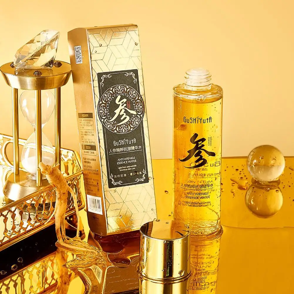 

120ml Gold Ginseng Face Essence Polypeptide Anti-wrinkle Whitening Moisturizing Facial Serum Skin Care Products