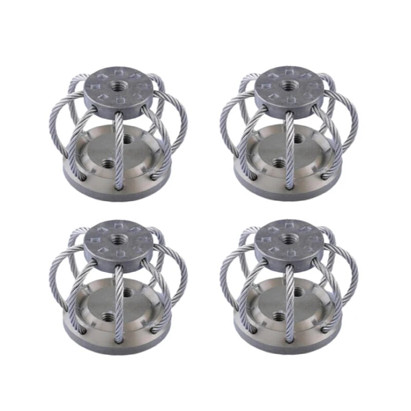 4PCS RC UAV Aerial Photography Stainless Steel Wire Rope Isolator