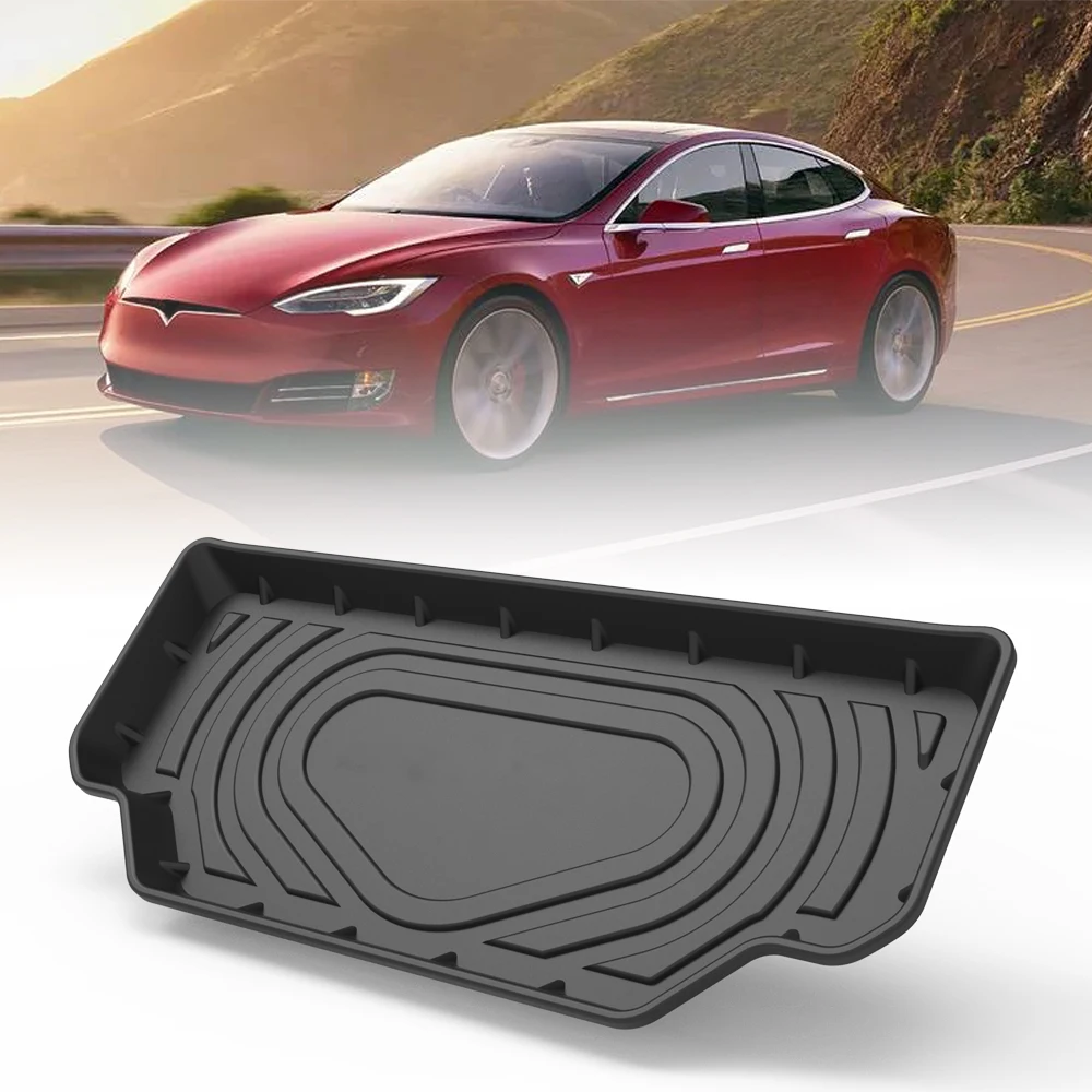 

TPE Car Front Trunk Mat For Tesla Model S 2016-2018 (April 2016 or later) Custom Waterproof Protective Rubber Car Mats