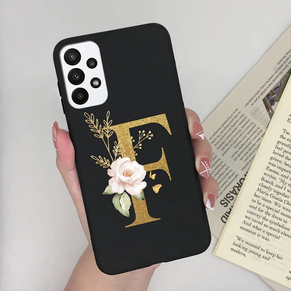 Stylish Alphabet Silicone Back Cover