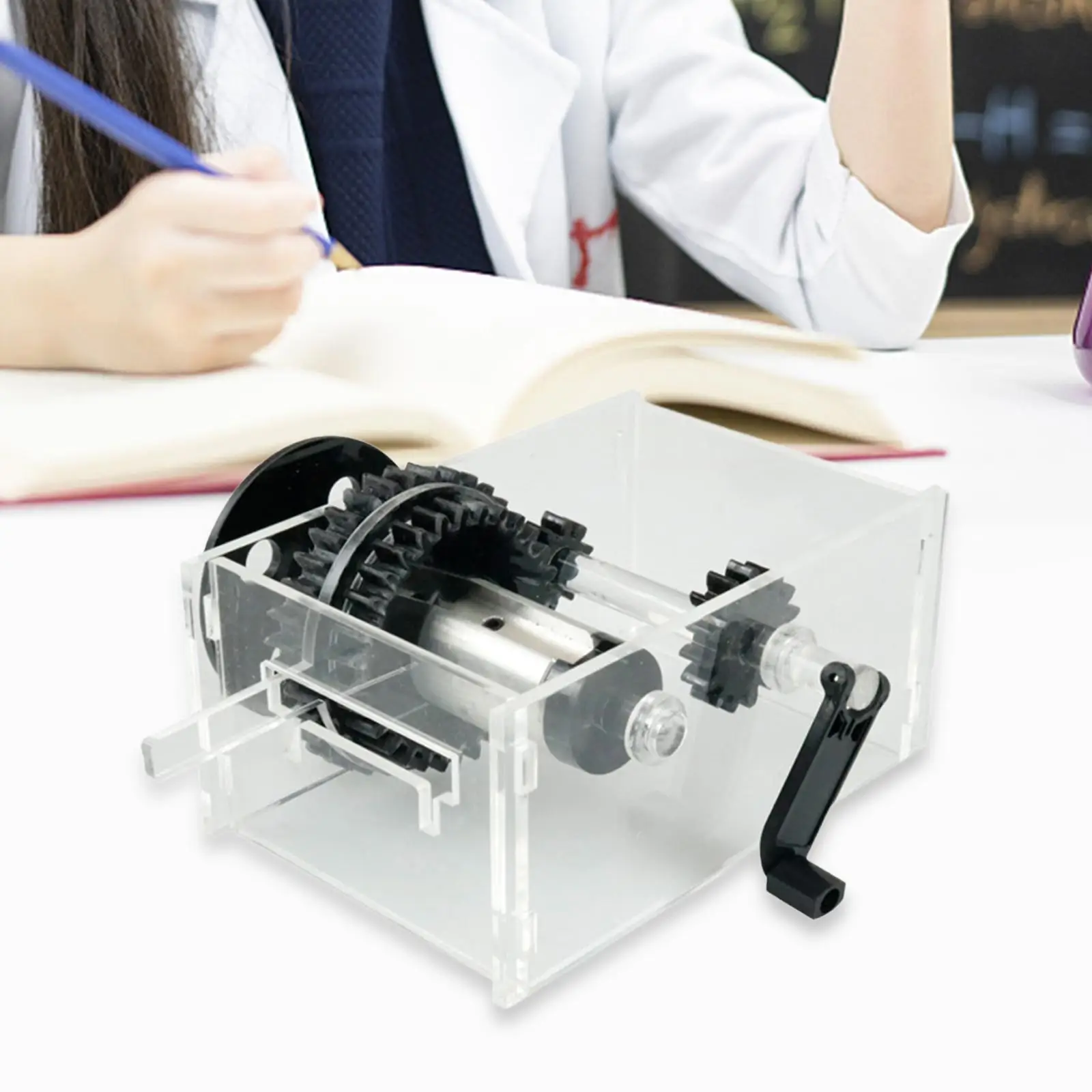 

Transmission Gear Kits Physics Teaching Kids Educational Toy Science Toy DIY Experimental Children Lathe Transmission Model