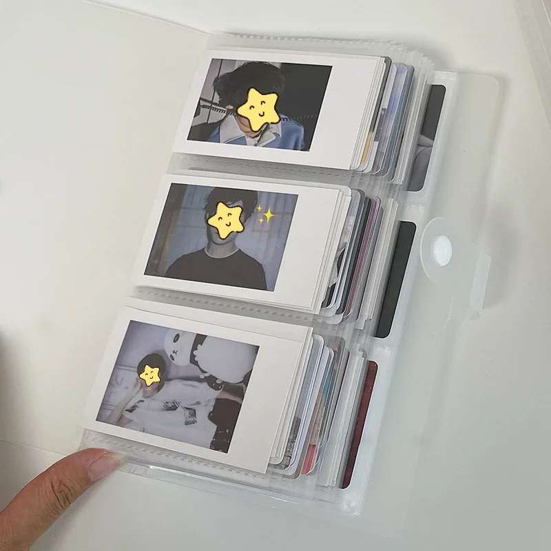 

Transparent Photo Album Mini Polaroid Album Photo Card Train Ticket Card Collection Book Jewelry Card Album Photocards Holder