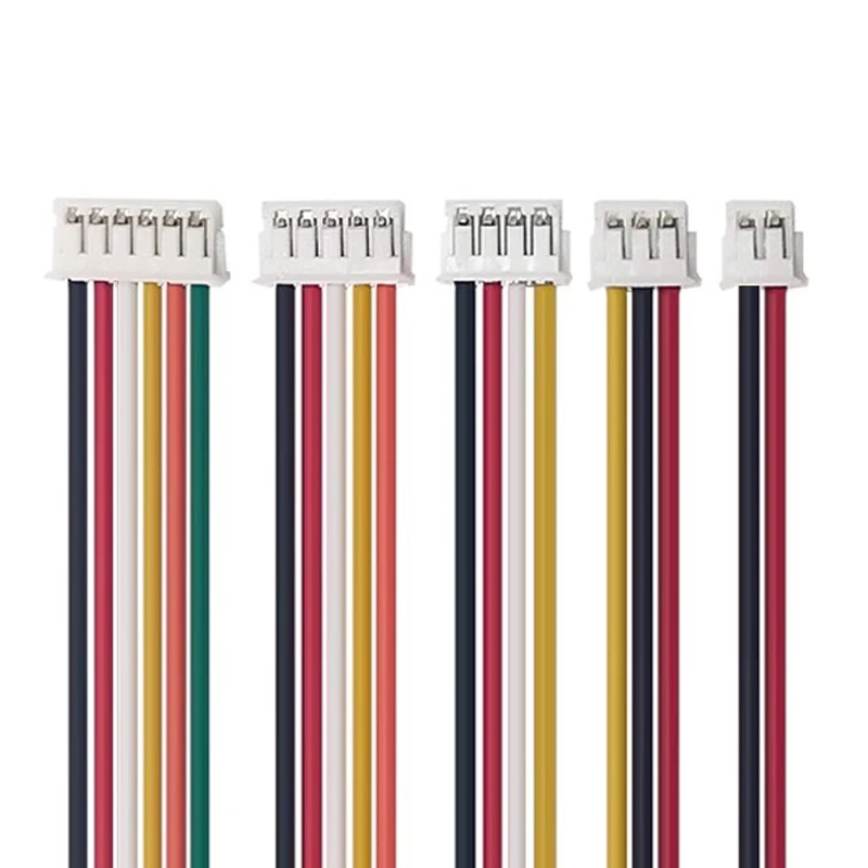 JST ZH1.5 ZH 와이어 케이블 커넥터, 1.5mm 피치 플러그, 10cm, 20cm, 30cm, 2, 3, 4, 5, 6, 7, 8, 9, 10/12 핀, 1.5mm, 10 개 와이어 길이 28AWG