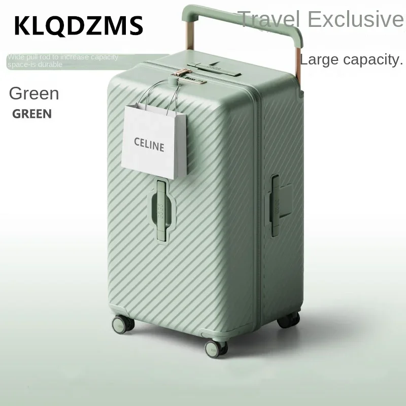 

KLQDZMS ABS+PC Luggage Large Capacity Trolley Case Travel Essentials 22"24"26"28"30 Inch Women's with Wheels Rolling Suitcase