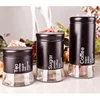 Grain Storage Tank Hermetic Pots for Food Coffee Bean Storage Tea Can Glass Jar Round Transparent Glass Sealed Jar Containers 1