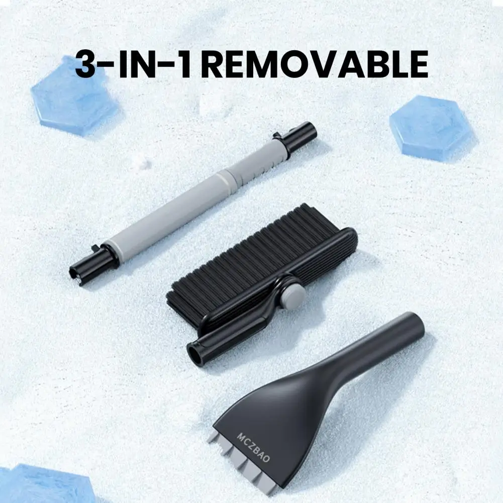 

Car Windshield Snow Shovel Multi-function Car Snow Shovel Telescopic Handle Wide Range Removal De-icing Frosting Ideal for Snowy