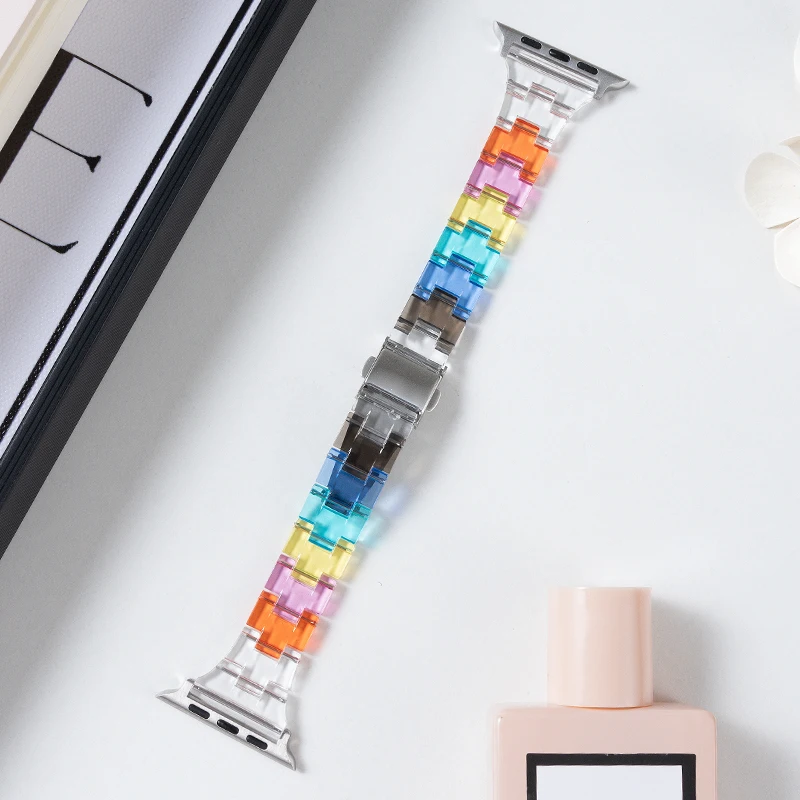 Apple Watch Series8 7 6 5 4 SE用バンド レインボー Apple Watch Series8 7 6 5 4 SE用バンド レインボー