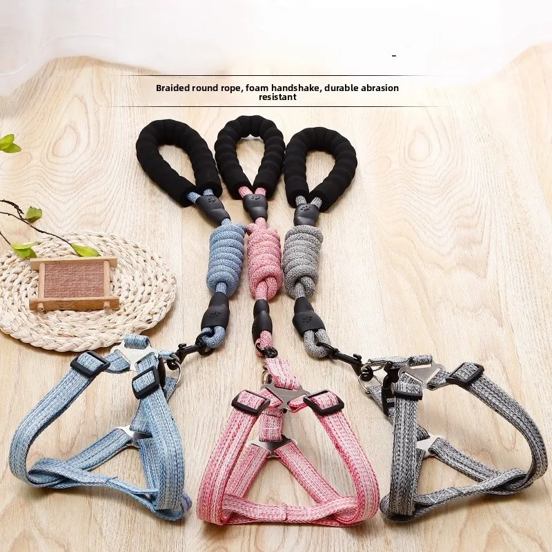 Retractable Dog Walking Rope and Harness - Pet Supplies