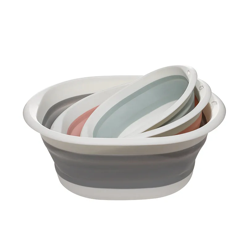 Plastic Travel Folding Wash Basin Portable Foldable Laundry Basin Safe Durable Foldable Wash Bathroom Household Supplies