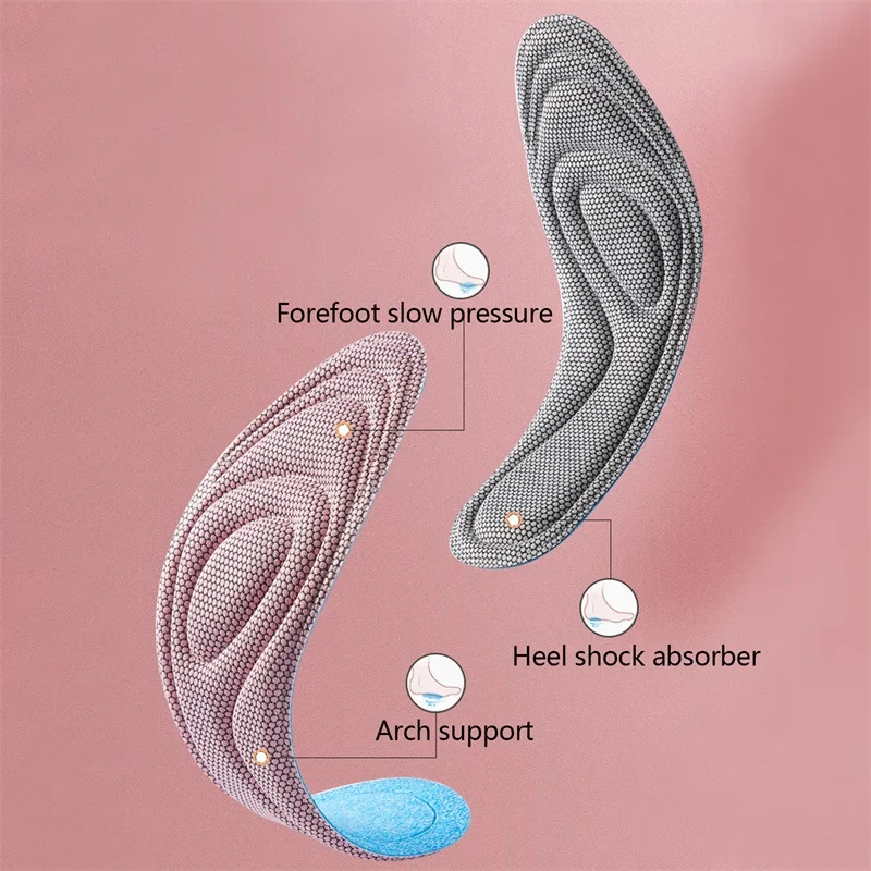 4 stücke Memory Foam Orthopädische Einlegesohlen für Schuhe Männer Frauen Nano Antibakterielle Desodorierung Einlegesohle Schweiß Absorption Lauf Kissen – Detail 9