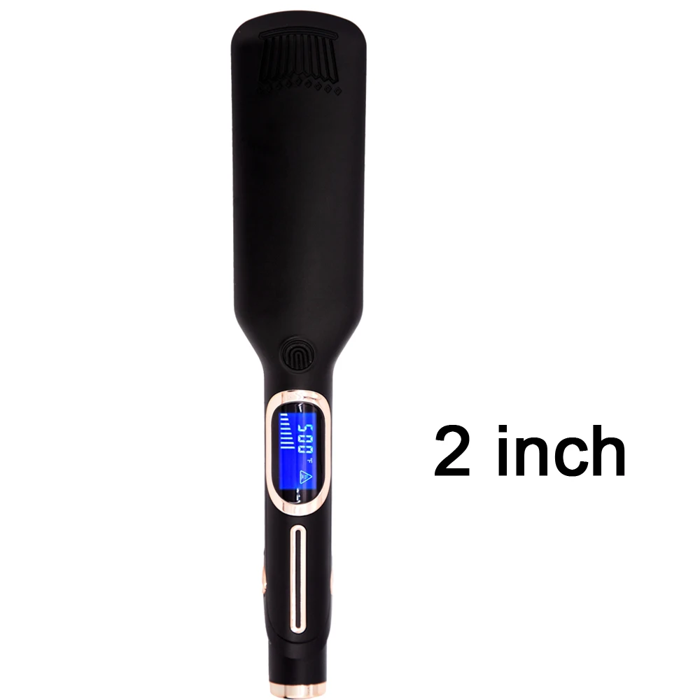 Professional High-Temperature Hair Straightener and Curler with Keratin Treatment