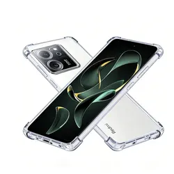 Crystal Clear Transparent Slim Soft Case with Corner Protection and Precise Cutouts for Redmi K60 Ultra