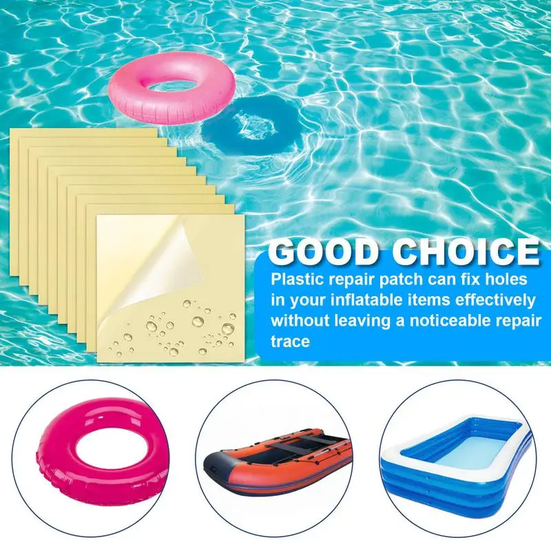 PVC Patch Kit For Inflatables Waterproof Pool Patch Repair Kit Above